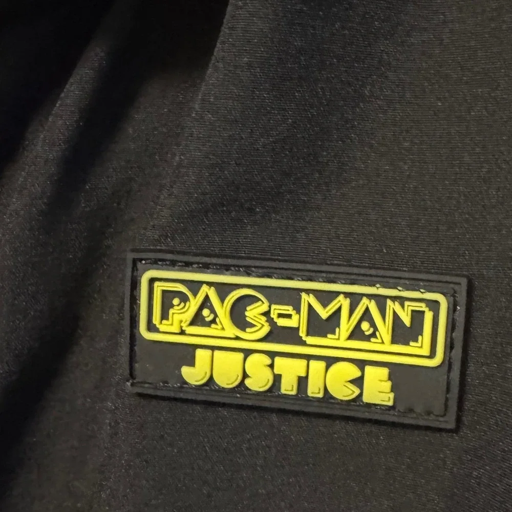 Justice Tween‎ Pac-Man Girls Black Sleeveless Half Zip Romper Size L 12/14 Gamer